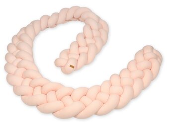 Handgemaakte Bedbumper - Perzik Design - 350cm - Luxe Uitvoering