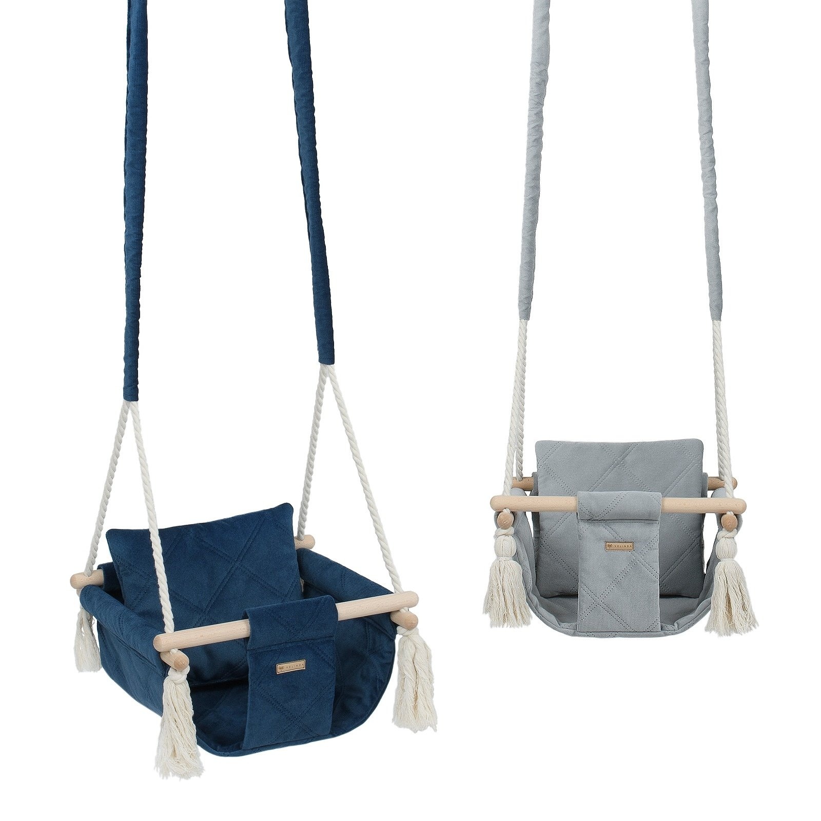 Exclusieve Babystoel Schommel - Luxe Kraamcadeau - Handgemaakt