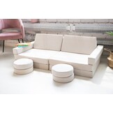 Compacte Kinderloungeset Marine - Omklapbare Studie- en Speelbank