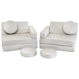 Multifunctionele Kinderbank-Bed Combinatie - Met Matras - 90x200 cm