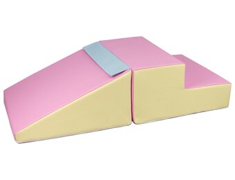 Zachte Speelblokken met Glijbaan - Kinderdagverblijf Set - Pastel - Hygiënisch Schuim