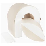Zachte Speelblokken voor Kinderkamer - Veilig Speelsysteem - 65cm - Wit/Cappuccino