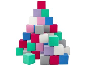 Professionele Educatieve Schuimblokken Set - 45 Stuks - Gecertificeerd Hygiënisch