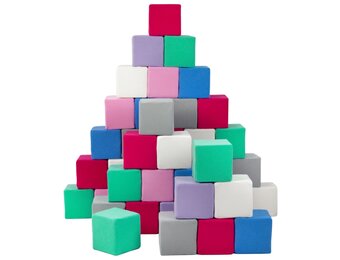 Zachte Bouwblokken Set - 45 Stuks - Stimuleert Creativiteit en Ontwikkeling
