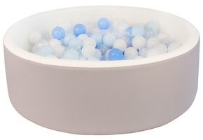 Zachte Ballenbak voor Kinderen - 90cm - Wit/Blauw - Veilig & Duurzaam