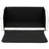 Veilige Auto Hondenmand Deluxe - Met Gordelsysteem - 90x55 cm - Zwart-wit