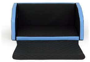 Opvouwbare Auto Hondenmand met Opbergvak - Zwart/Blauw - Multifunctioneel