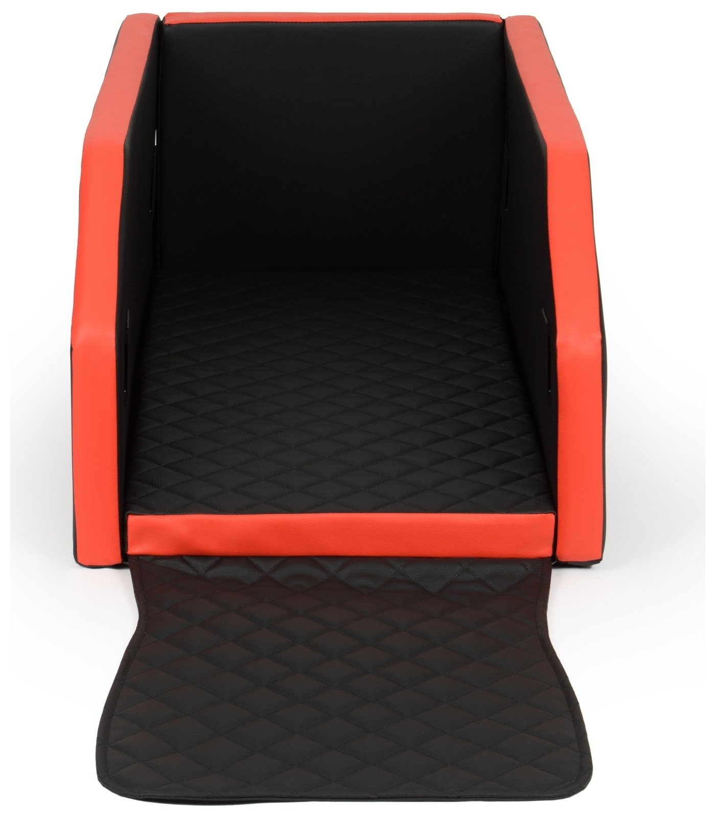 Premium Autohondenmand Comfort Plus - Design Zwart/Rood - 55x100cm