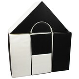 Design Speelblokken Set - 6 Zwart-Witte Schuimelementen - Moderne Kinderkamer