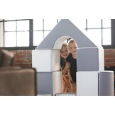Design Speelblokken Set - 6 Zwart-Witte Schuimelementen - Moderne Kinderkamer