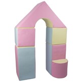 Kindveilige Speelblokken - Zachte Pastelkleuren - 6-delige Set voor Thuis