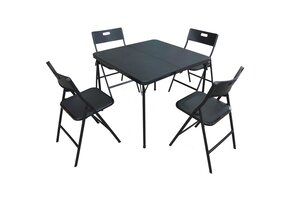 Multifunctionele Vouwtafel Set - 4 Stoelen - Compact Opbergbaar