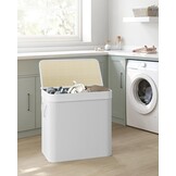 Multifunctionele Bamboe Opbergmand - Was/Speelgoed - 150L Wit