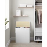 Multifunctionele Bamboe Opbergmand - Was/Speelgoed - 150L Wit