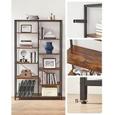 Loft-style Boekenkast - Metaal & Hout - Industriële Uitstraling