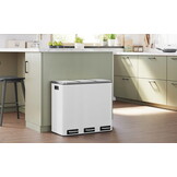 Luxe Sensor Prullenbak - Stijlvol Wit Design - Vingerafdrukvrij Staal