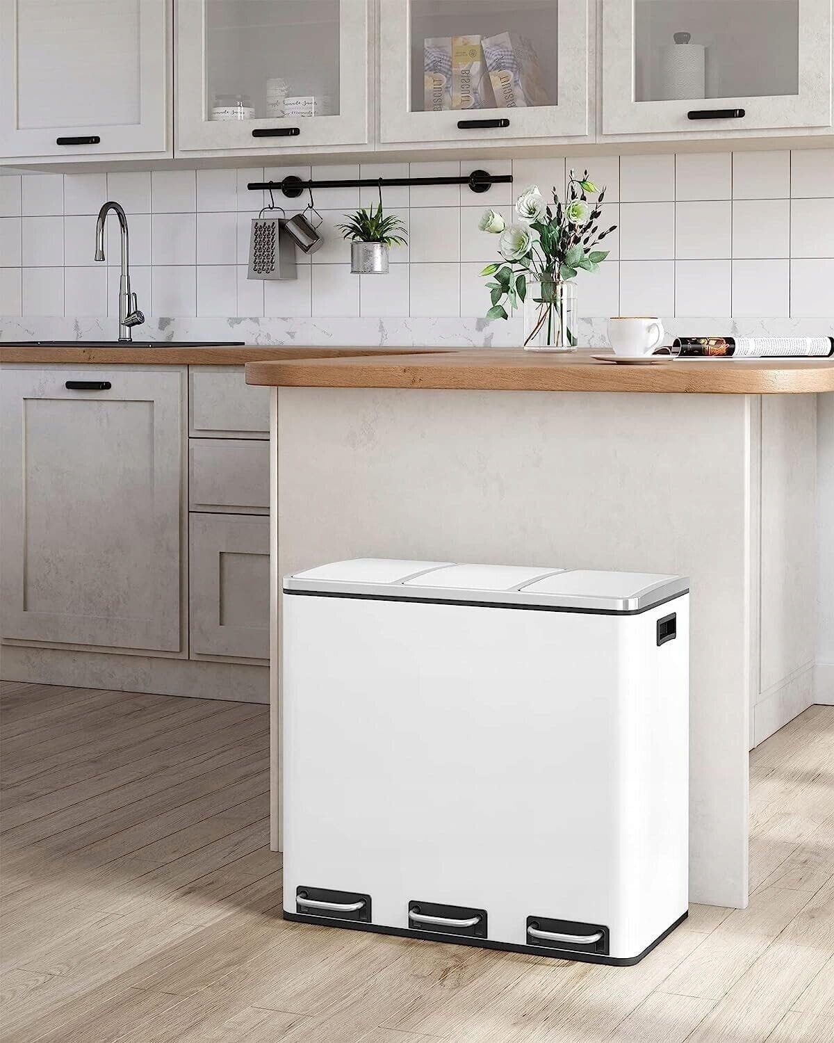 Professionele Sensor Afvalbak - 60L - Ideaal voor Kantoor