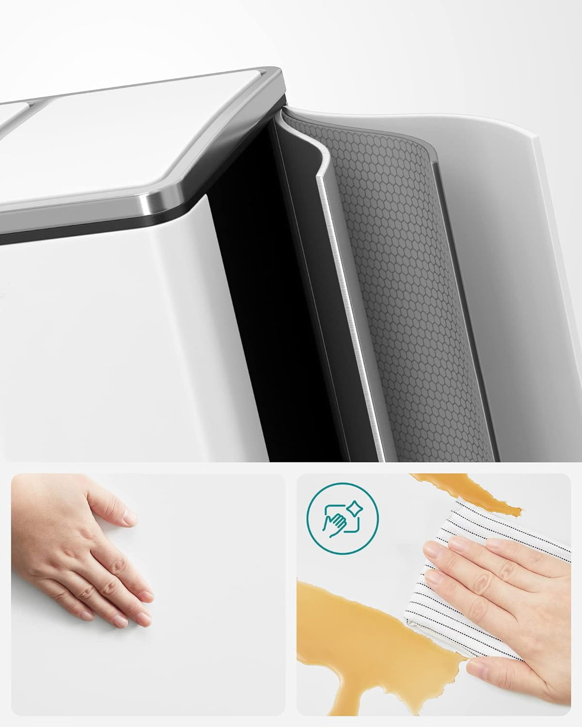 Professionele Sensor Afvalbak - 60L - Ideaal voor Kantoor