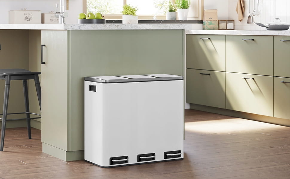 Professionele Sensor Afvalbak - 60L - Ideaal voor Kantoor