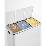 Slimme Prullenbak met Bewegingssensor - Modern Wit Design