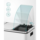 Slimme Prullenbak met Bewegingssensor - Modern Wit Design