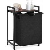 Design Wasmand met Opbergruimte - Rustiek Bruin - 65L Capaciteit