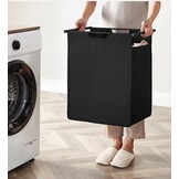 XL Wasmand met Extra Opbergruimte - 65 Liter - Rustiek Bruin