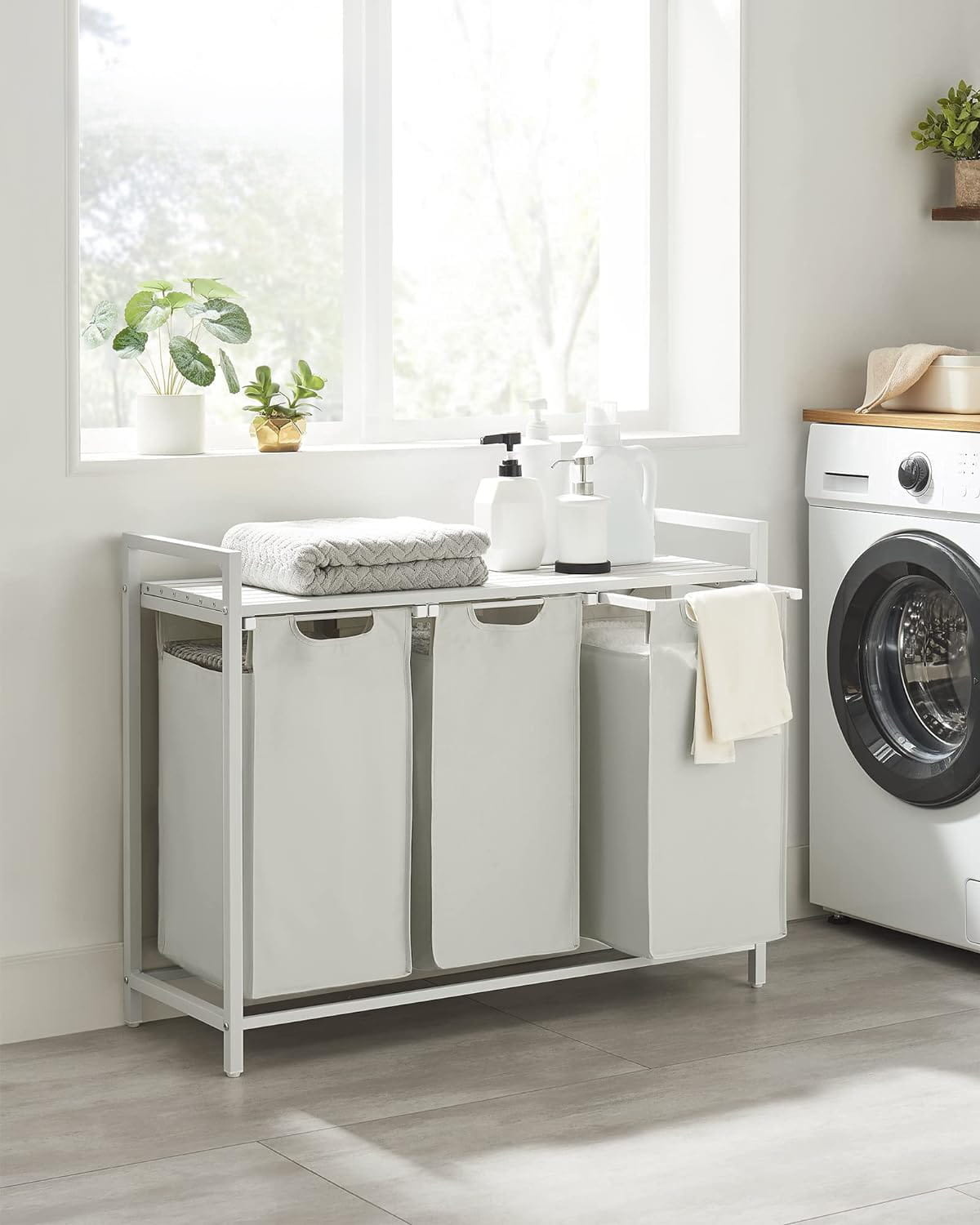 Compacte Wassorteerkast 3-in-1 - Ruimtebesparend - 92,5cm - Wit