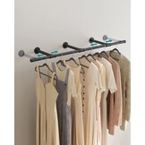 Design Handdoekrek Zwart - Industriële Stijl - Extra Breed 170 cm