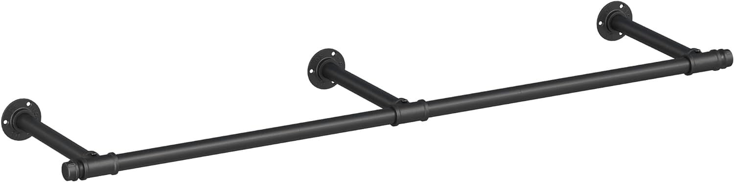 Multifunctionele Handdoekstang XL - Zwart Staal - 68 kg Draagkracht