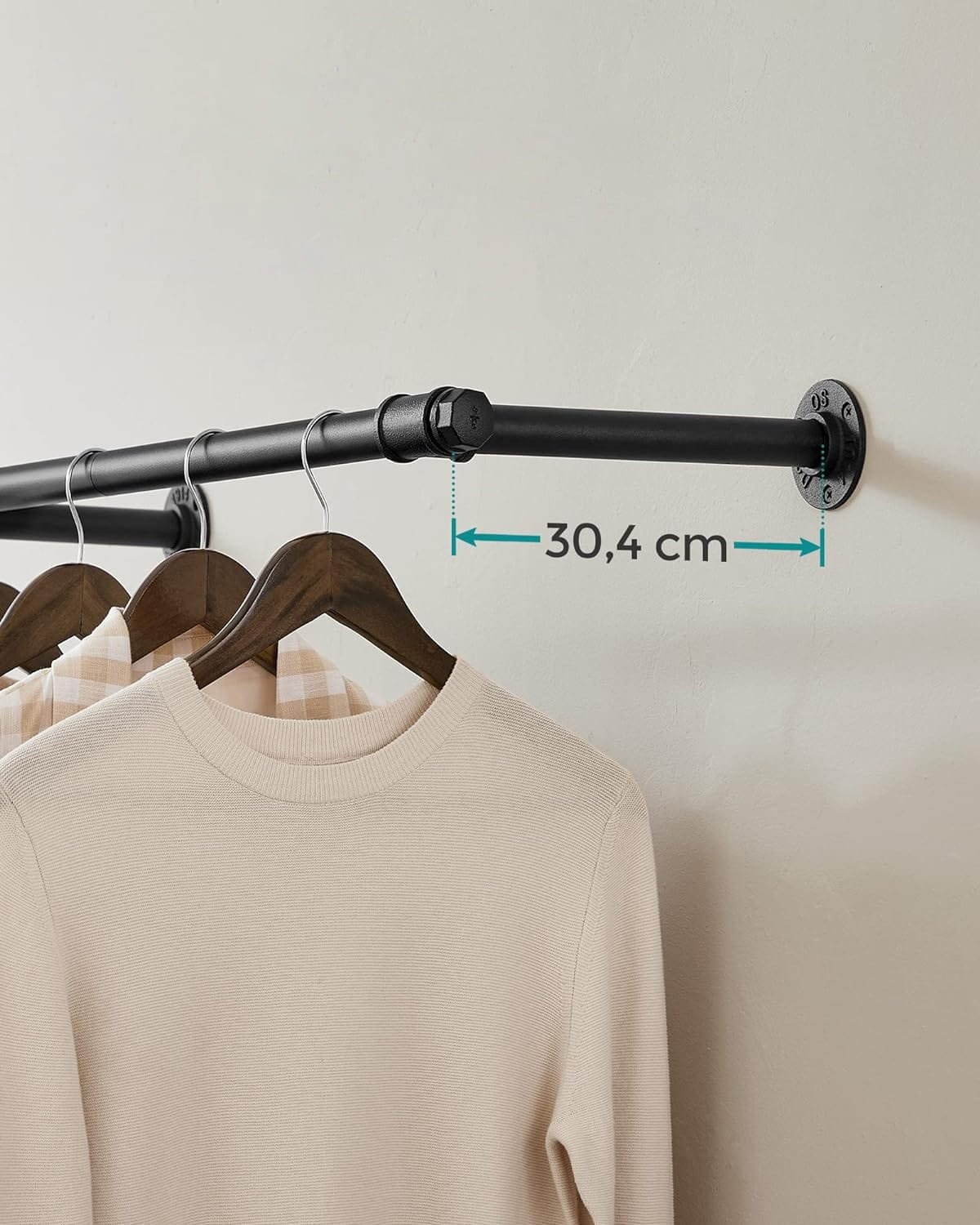 Multifunctionele Handdoekstang XL - Zwart Staal - 68 kg Draagkracht