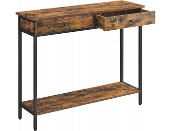 Industriële Wandkast - Metaal & Hout - 100 cm - Vintage Look