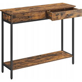 Rustieke Sidetable - Industrieel Design - Staal en Hout