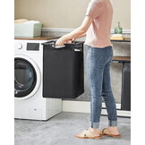 Industriële Wasmand met Planken - Rustiek MDF & Staal - Loft Design