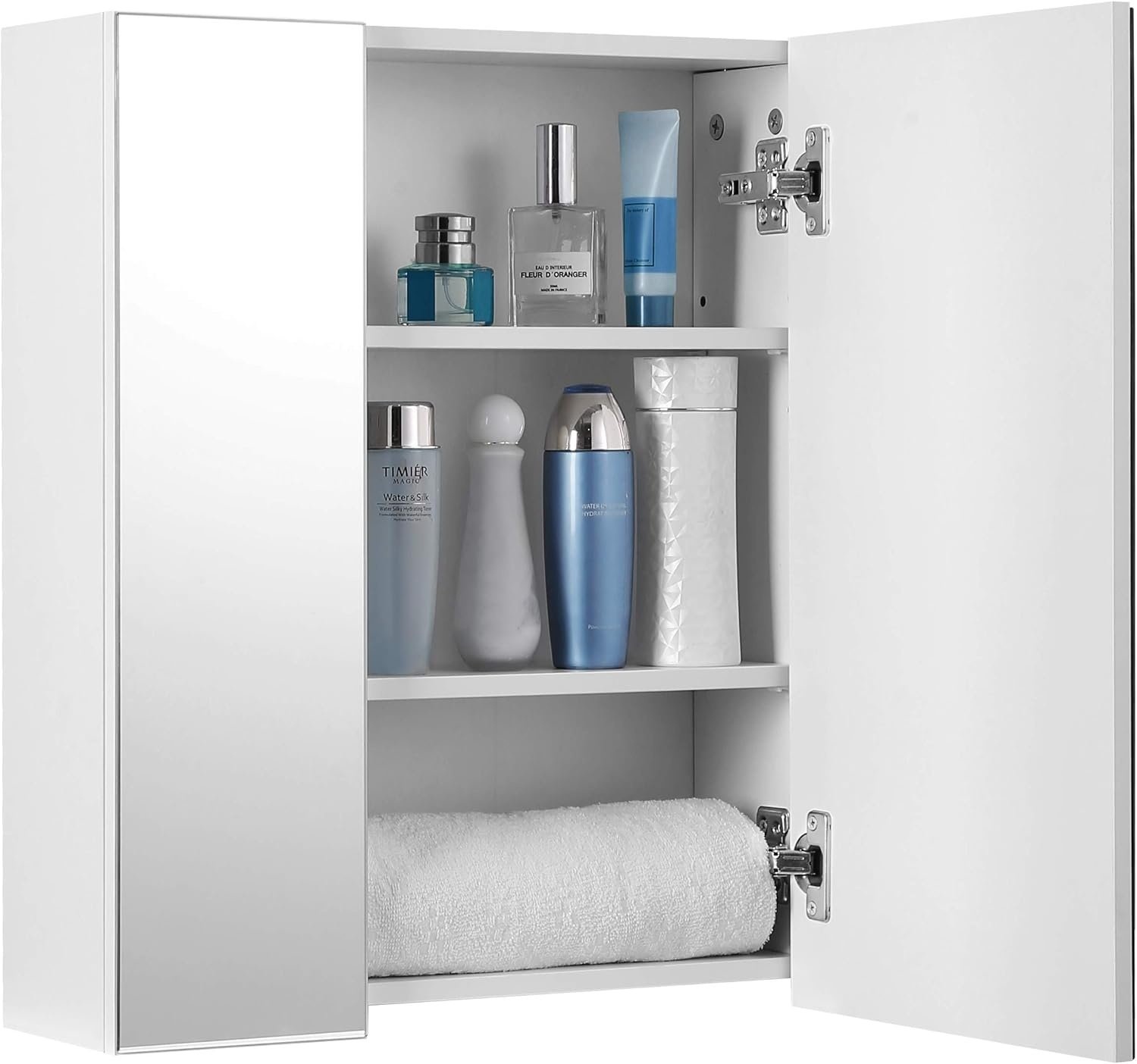 Compacte Spiegelkast 60 cm - Ruimtebesparend met LED Verlichting