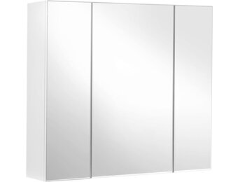 Zelfmontage Spiegelkast - Complete Set met LED en 3 Spiegeldeuren