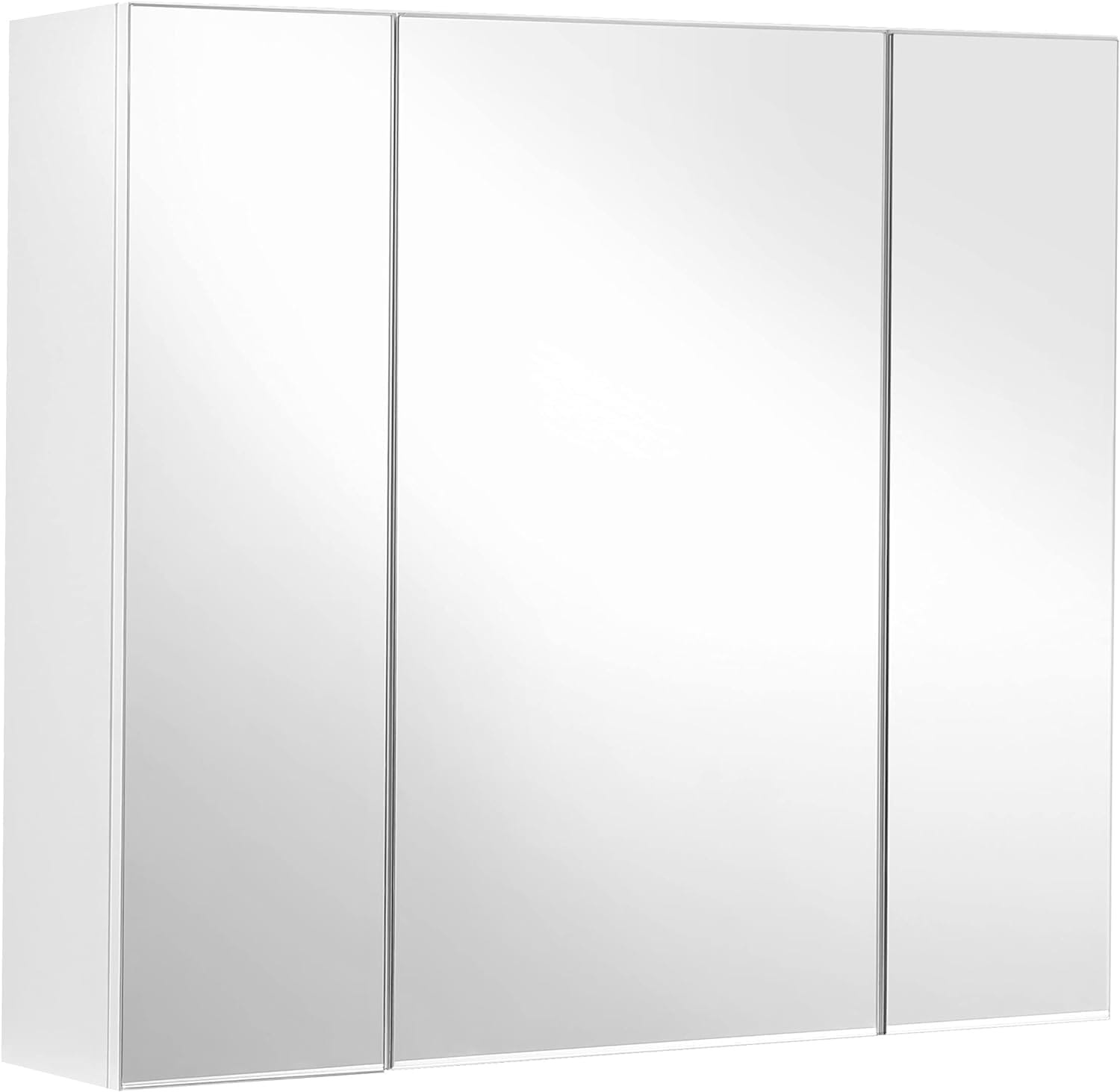 Zelfmontage Spiegelkast - Complete Set met LED en 3 Spiegeldeuren