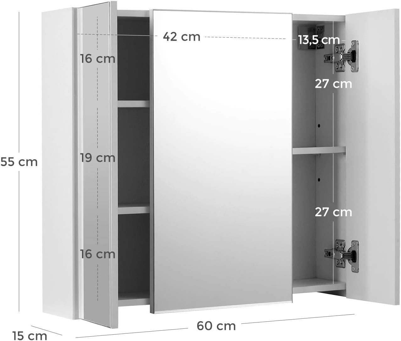 Premium LED Spiegelkast - Modern Badkamermeubel 60 cm Breed