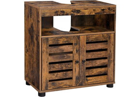 Wastafelmeubel 60x30x63 cm - Rustiek Bruin Badkamermeubel