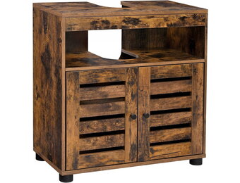 Wastafelmeubel 60x30x63 cm - Rustiek Bruin Badkamermeubel