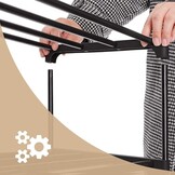 XXL Schoenenrek voor 20 Paar - Zwart Metaal - 10 Planken