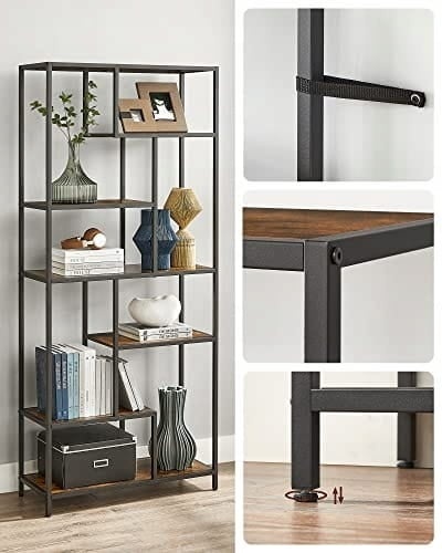 Robuuste Industriële Boekenkast - Extra Stevig 40kg per Plank - 180x80 cm
