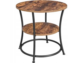 Multifunctionele Bijzettafel - Industrieel Bruin - Woonkamer/Slaapkamer