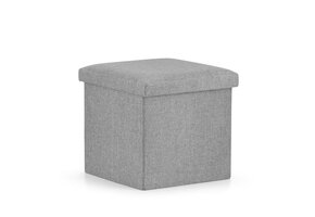 Design Opbergpoef 16-delig - Moderne Zitoplossing met Opbergruimte - Grijs