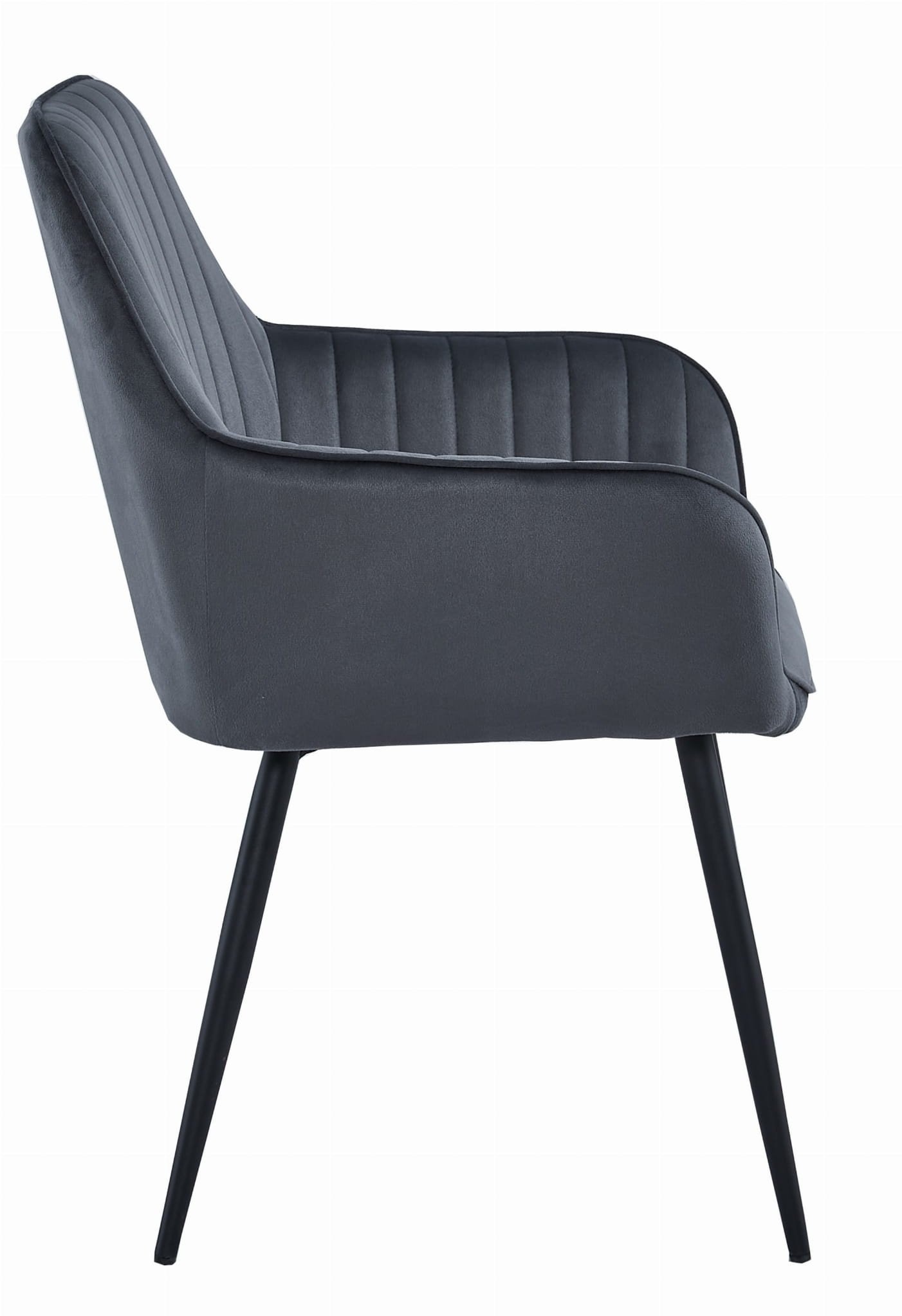 Praktische Velvet Eetkamerstoel - Zwart - Stevig en Comfortabel
