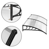 Complete Entree Overkapping Set - Voordeurluifel Met Bevestigingsmateriaal - 2 meter