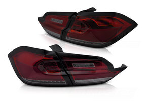 Ford Fiesta Achterlichten 2017-2021 - Complete LED Set - E24 Gekeurd - Rood Smoke