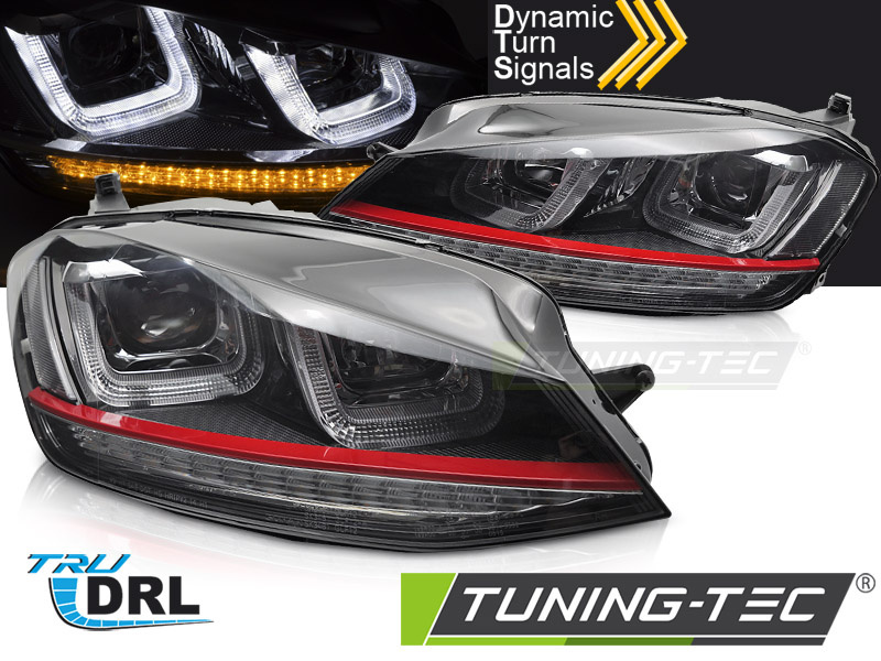 Premium LED Koplampen VW Golf 7 | Zwart Design met Dynamische Richtingaanwijzers