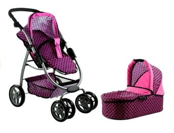 Premium Poppenwagen en Buggy Set - Ruim Model - Inclusief Designertas