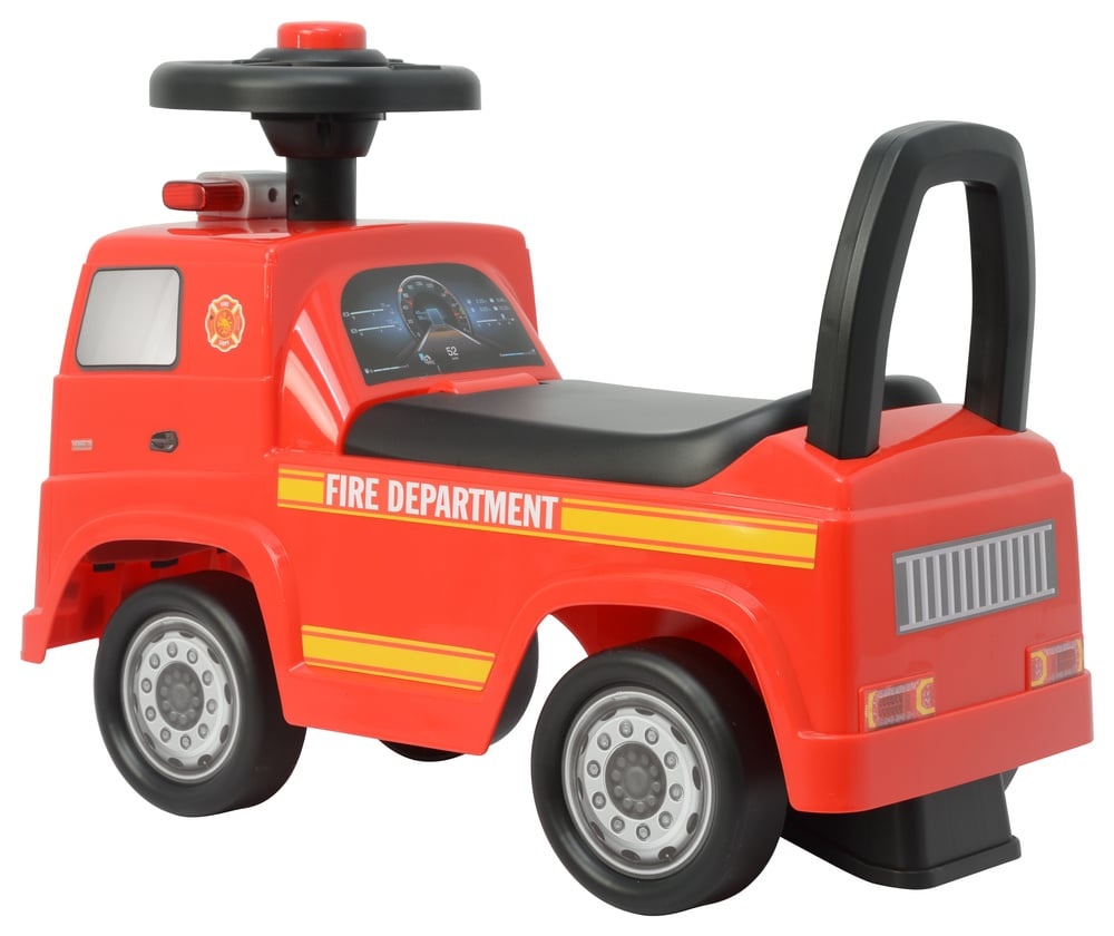 Politie Loopauto voor Peuters - Rode Kinderwagen met Sirene Look